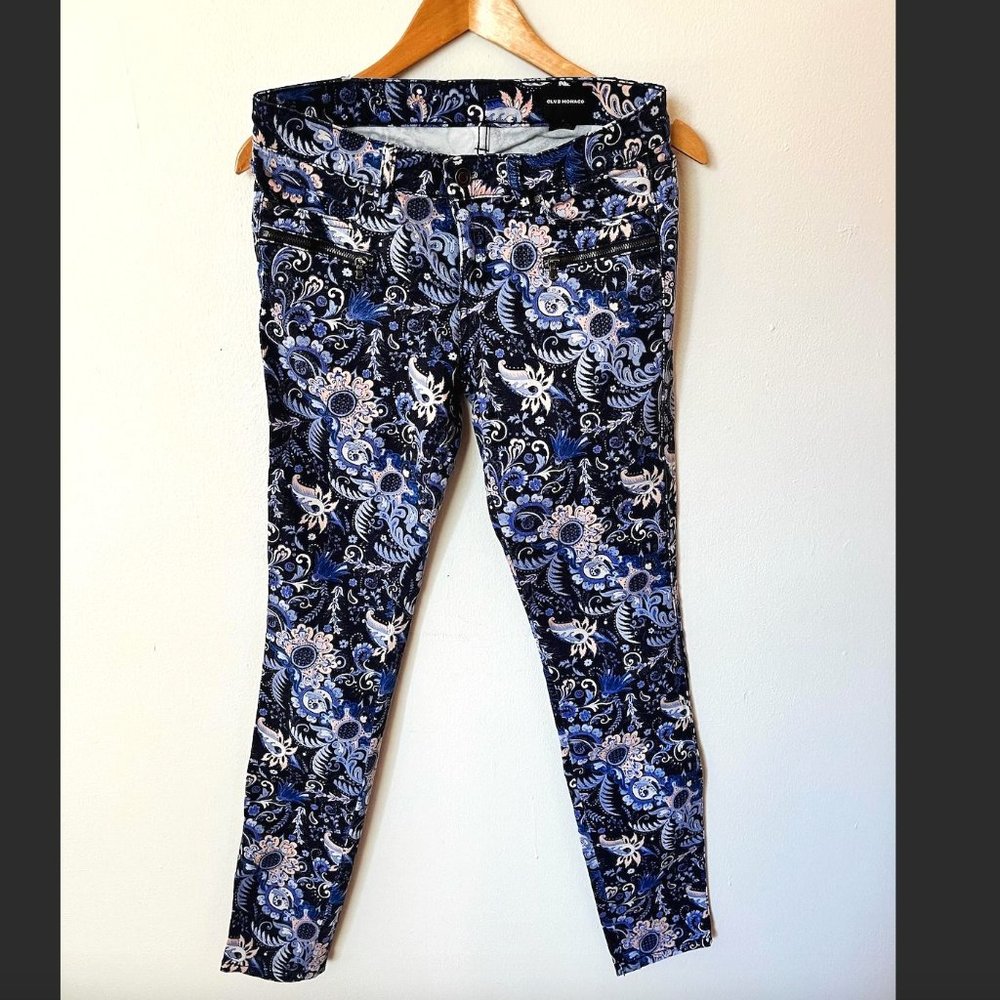Club Monaco, Size 4, Paisley Print Pants
